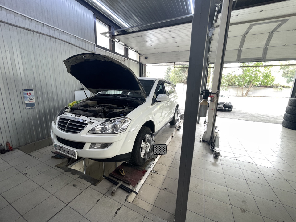 Развал схождения и наконечник рулевой — SsangYong Kyron, 2,3 л, 2013 ...