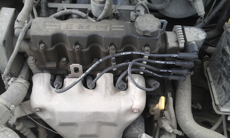 Свечи и ВВ провода — Chevrolet Lanos, 1,5 л, 2009 года | расходники ...