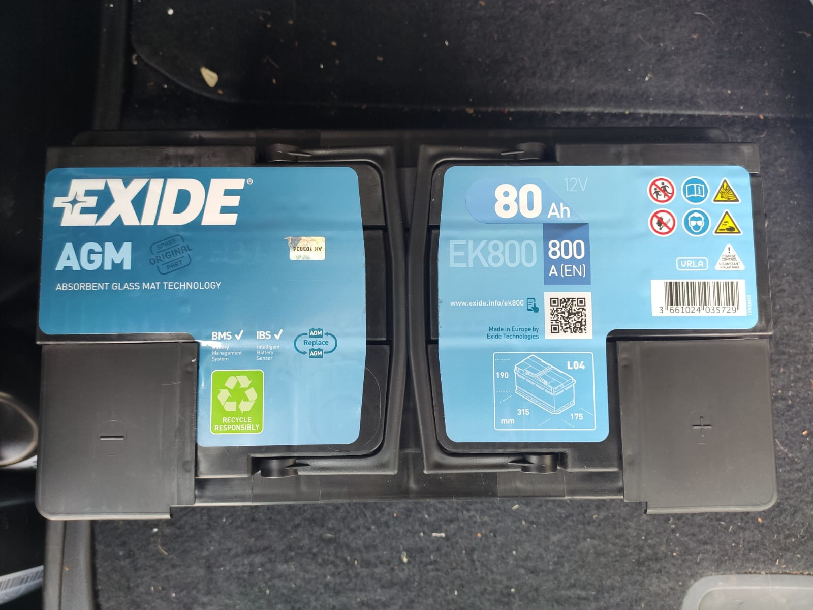 Exide ek800