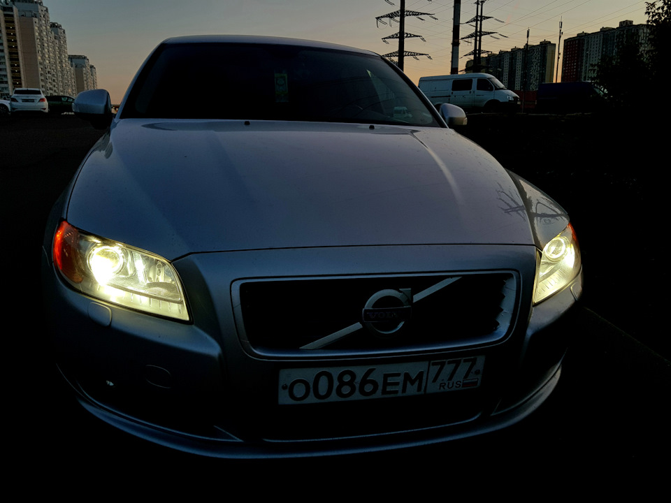 Volvo s40 чистка фар