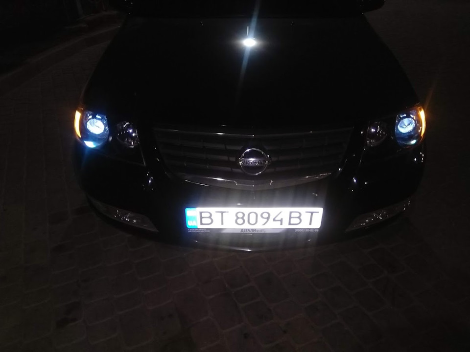 Габариты RGB дьявольские глазки — Nissan Almera Classic (B10), 1,6 л ...