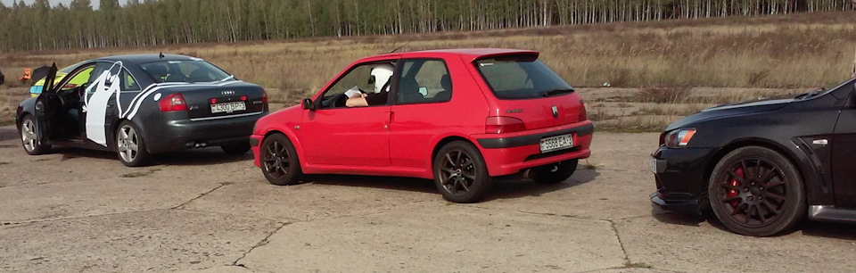 GYMKHANA 2016 в г. Гомель. 1-е в классе Light. — Peugeot 106