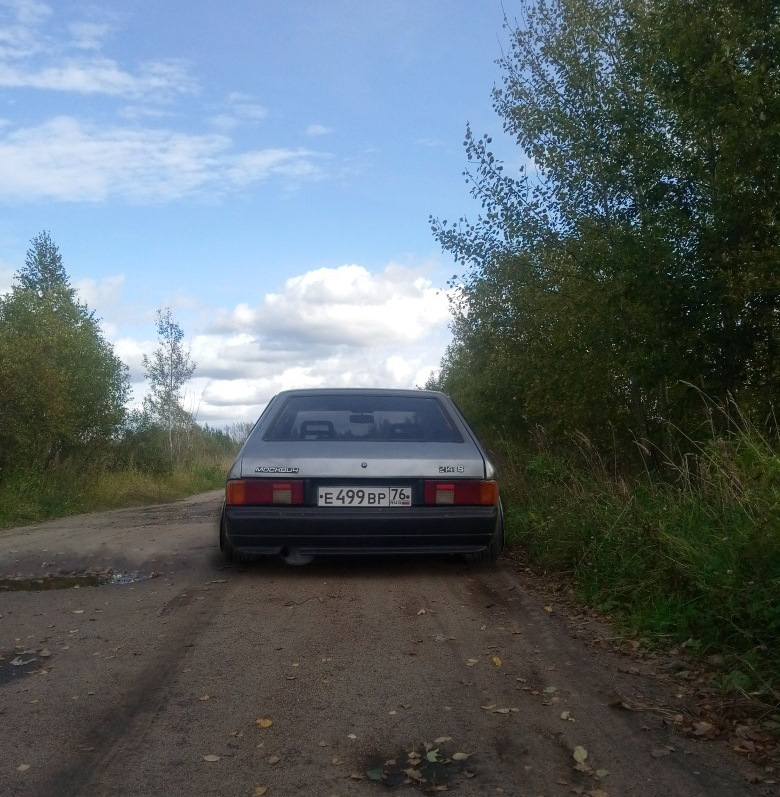 Прямая труба вместо резонатора и снятие тонировки — Москвич 2141, 1,6 л ...