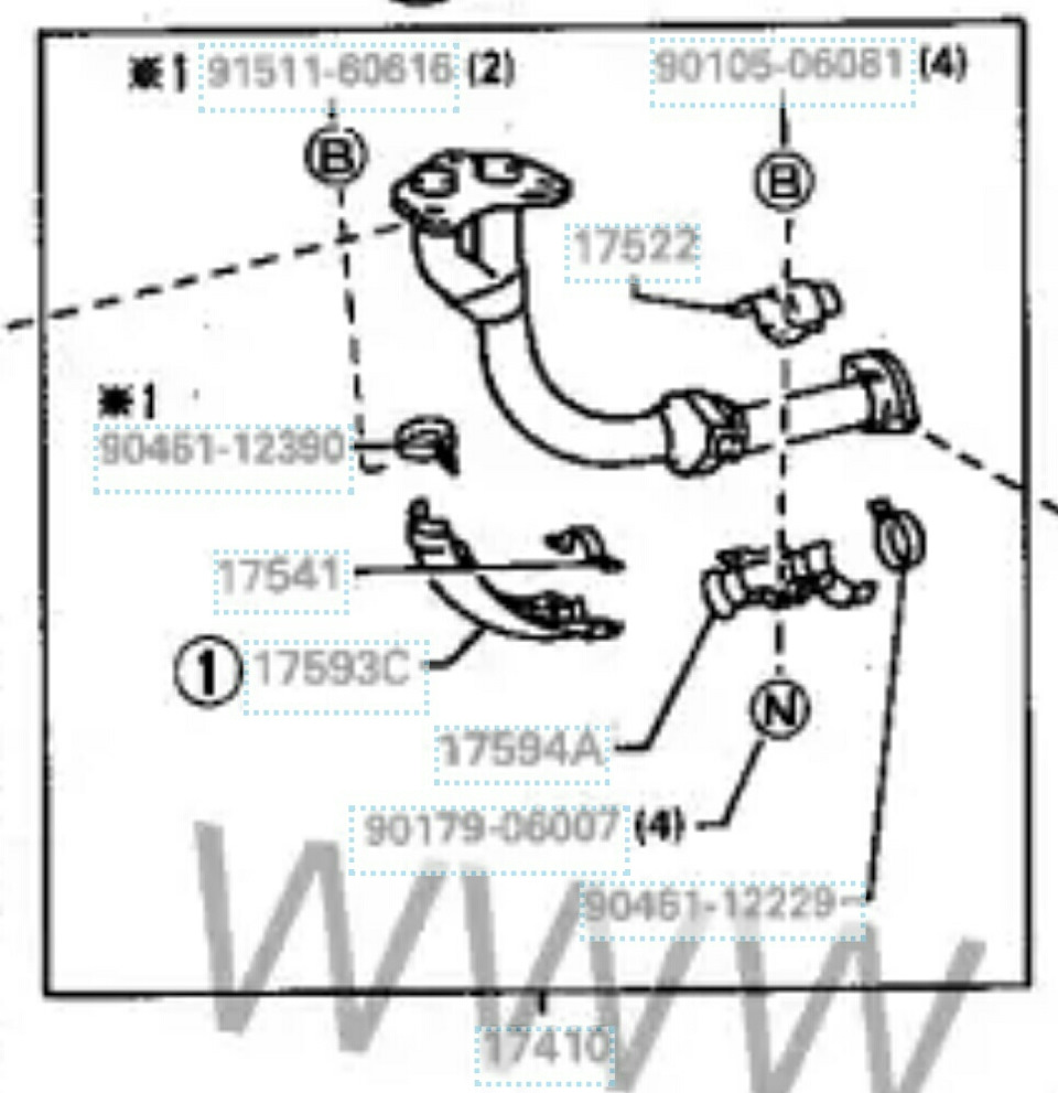 Фото в бортжурнале Toyota Carina (6G). Запчасти на фото: 9017906007
