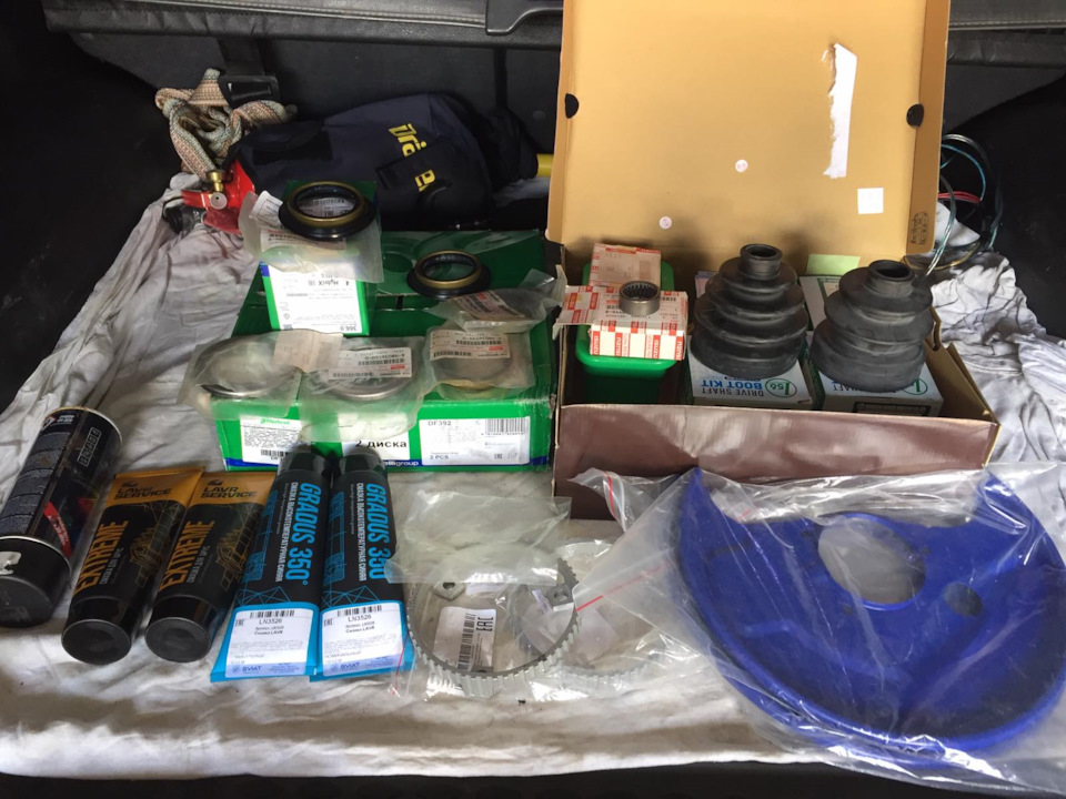 Замена пыльников шрусов, сальников, игольчатых подшипников и тормозных ...