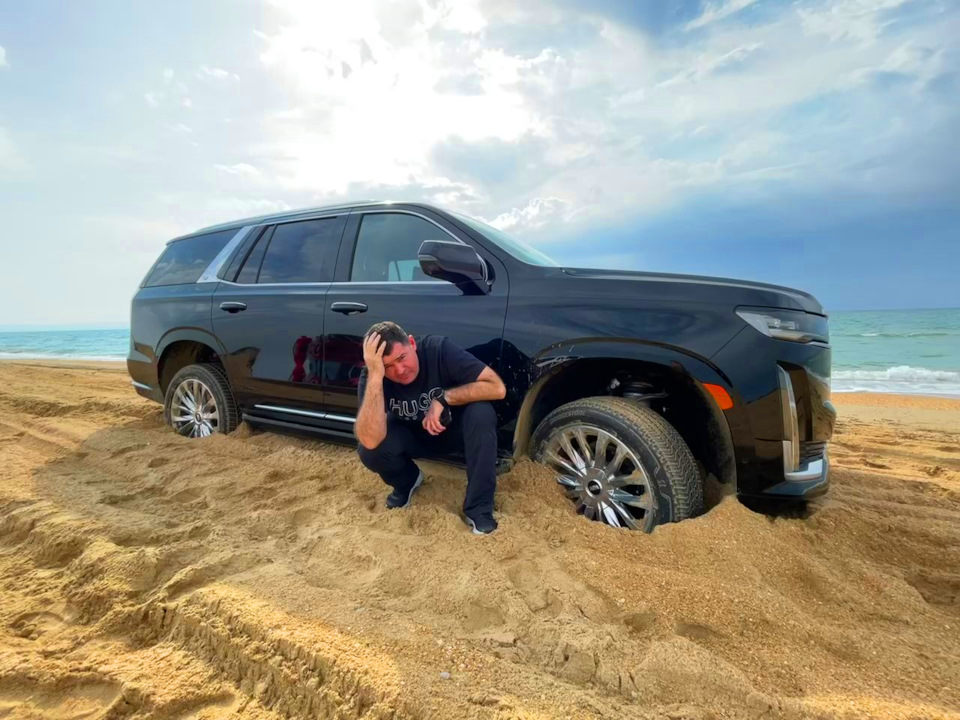 Cadillac Escalade 2021 на бездорожье! Электроника против песка? — Шеви ...