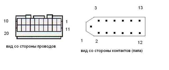 Схема блока климата ваз 2110