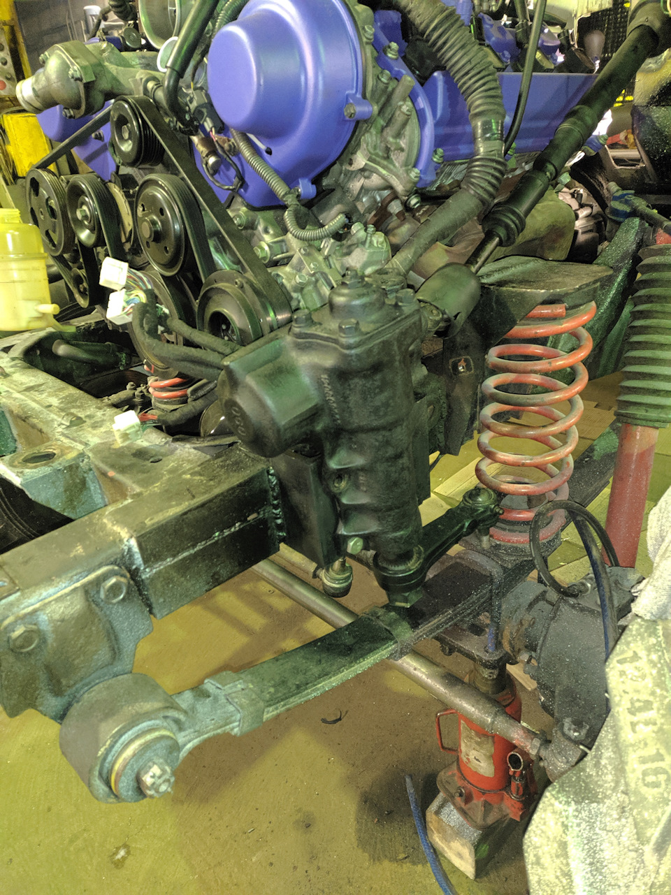 Установка Гур и рулевой колонки от Mitsubishi — УАЗ 31514, 4,3 л, 1990 ...