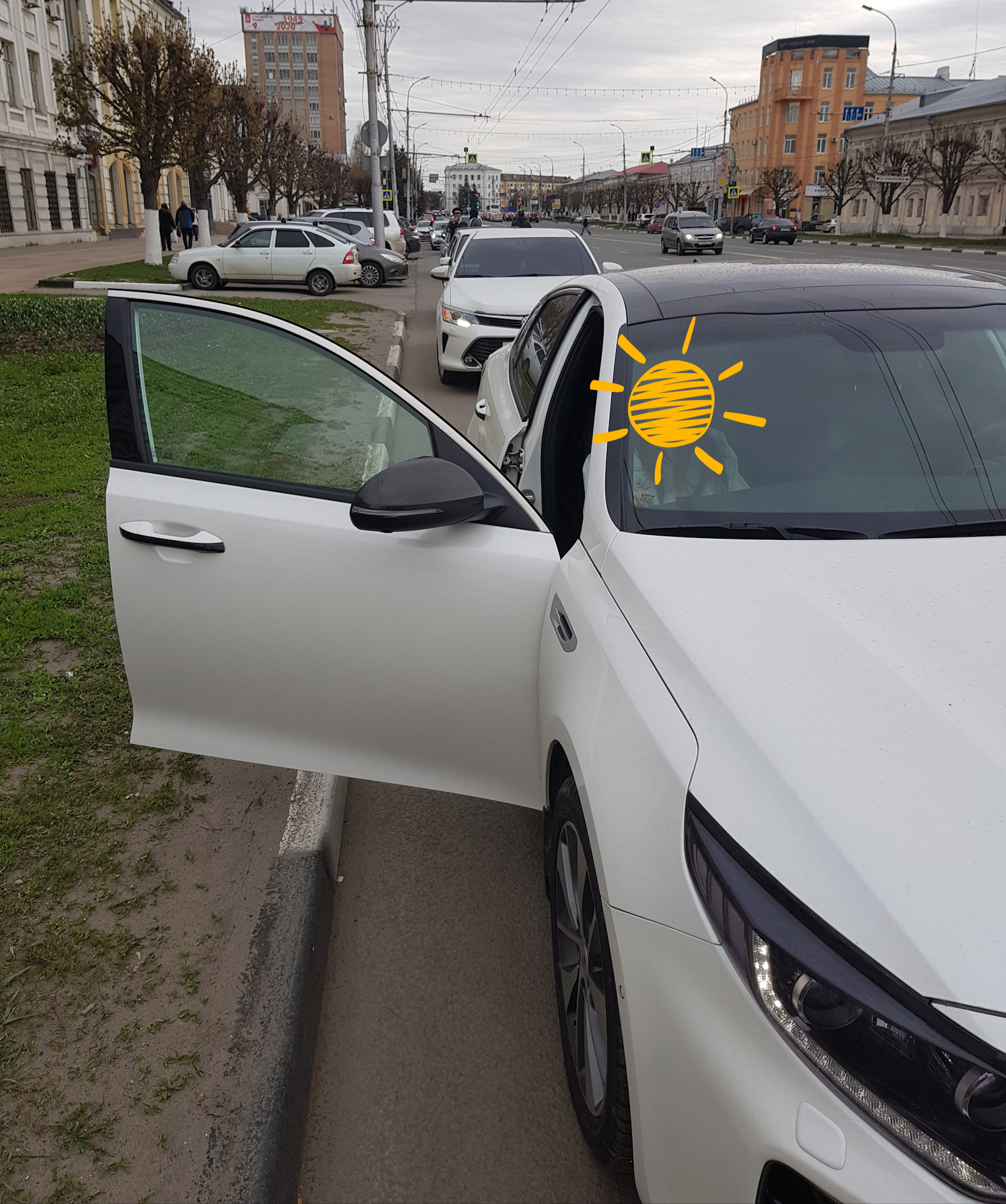 Раскатали😀 — KIA Optima (4G), 2,4 л, 2017 года | нарушение ПДД | DRIVE2