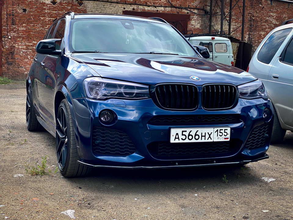 Сплиттер переднего бампера #2 — BMW X3 (F25), 3 л, 2016 года | стайлинг ...