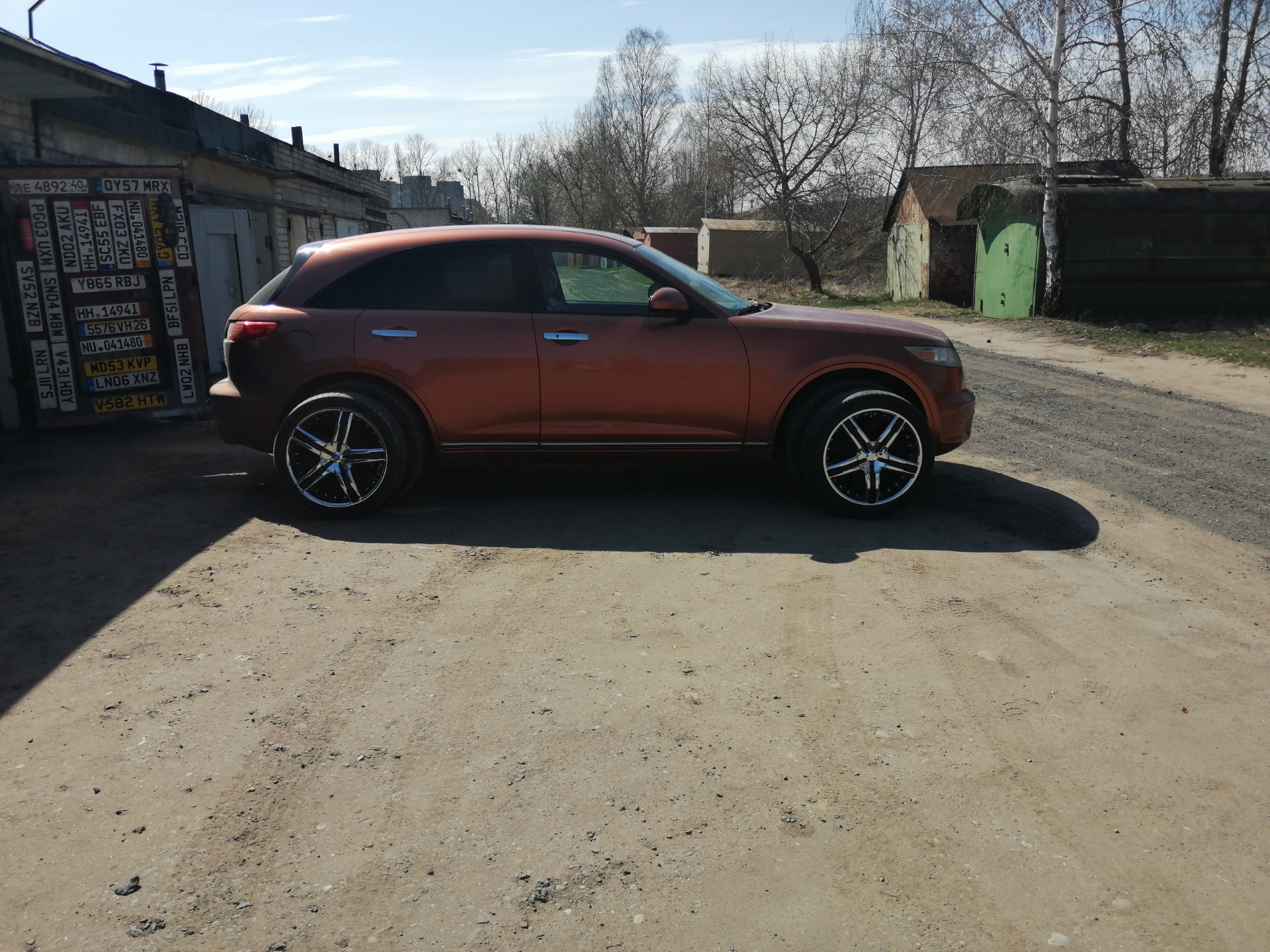 Диски хром — Infiniti FX (1G), 3,5 л, 2004 года | колёсные диски | DRIVE2