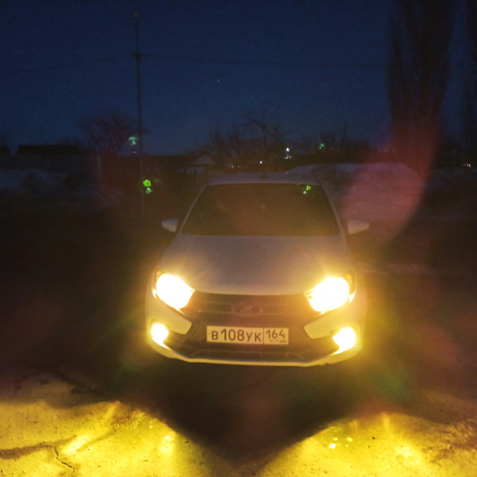 PIAA H4 2500K в головной свет — Lada Гранта (2G) FL, 1,6 л, 2020 года ...