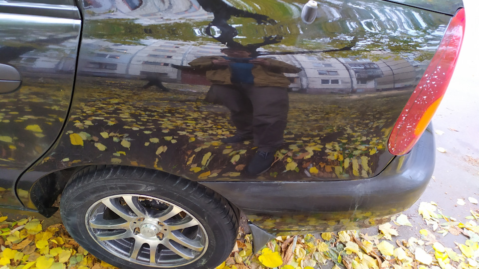 Работа над задними крыльями — Chevrolet Lanos, 1,5 л, 2008 года ...
