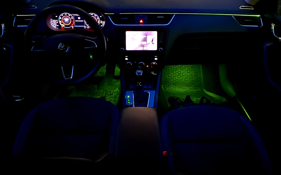 Ambient подсветка торпеды Октавия А7 — Skoda Octavia A7 Mk3, 1,4 л ...