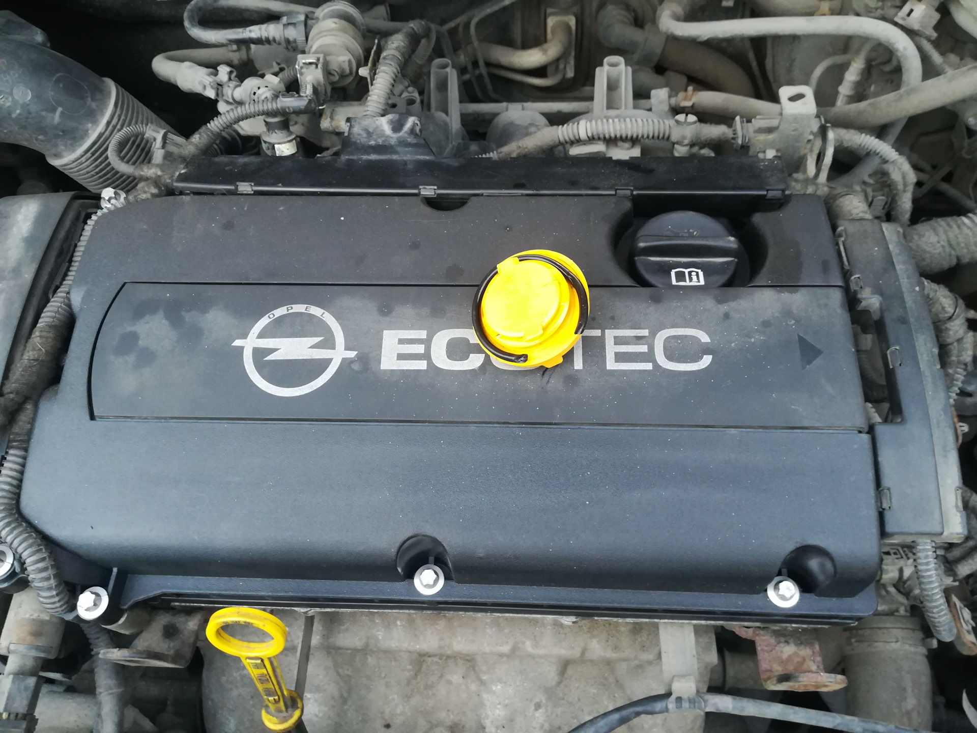 Клапанная крышка. Двойная замена. — Opel Astra J, 1,6 л, 2010 года ...