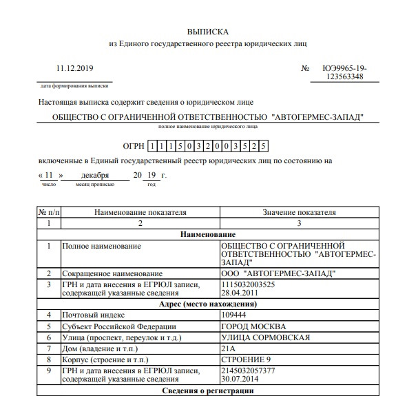 Реестр российской системы и плана нумерации