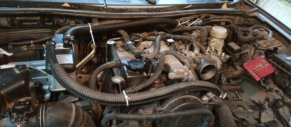 Предпусковой подогреватель #2 — Mitsubishi L200 (4G), 2,5 л, 2012 года ...
