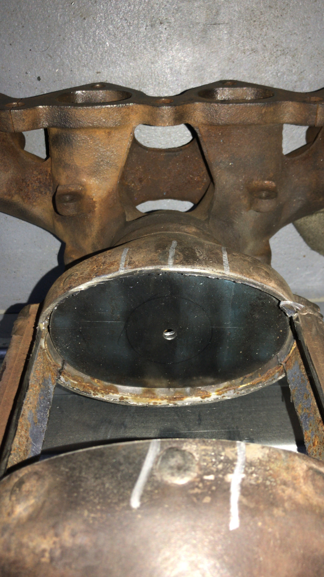 Самодельный пламегаситель G4GC в родном корпусе + Гофра+ Правильные ...