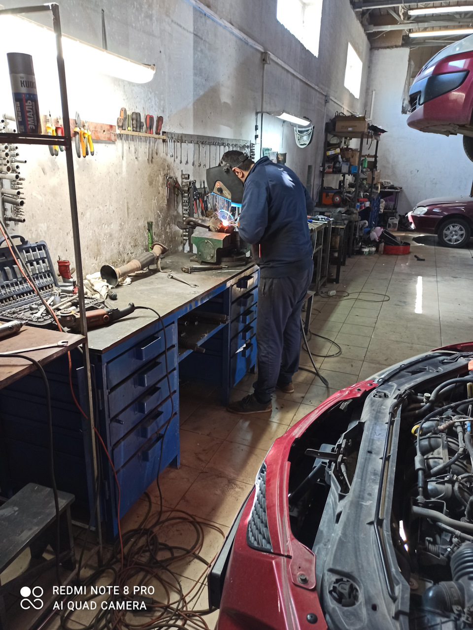 Сварочные работы — Mazda 3 (1G) BK