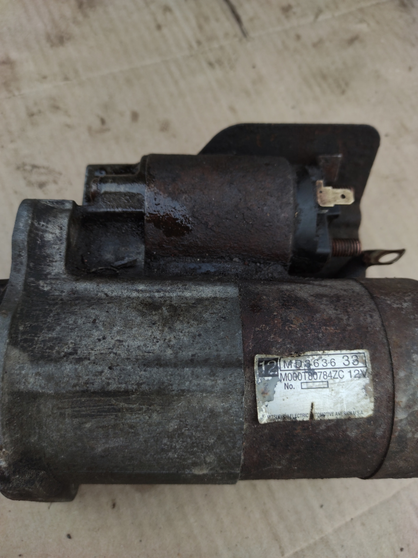 Замена втягивающей стартера — Mitsubishi Eclipse (3G), 3 л, 2000 года ...