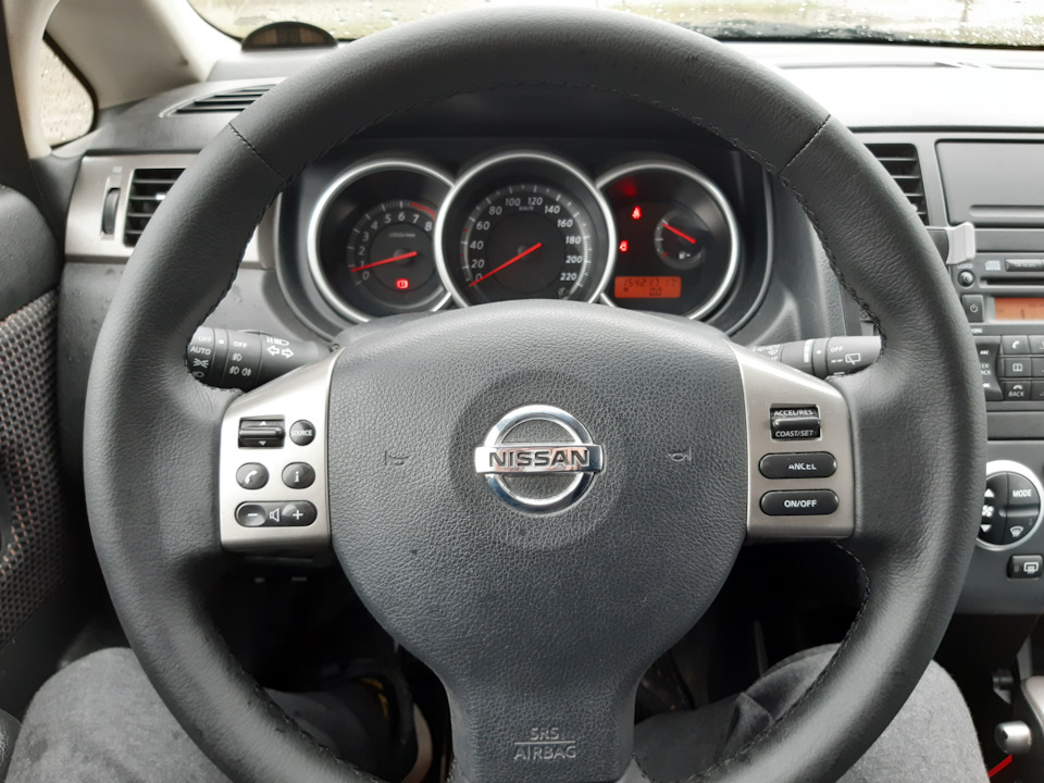 Перешив руля - Nissan Tiida (1G), 1,6 л, 2007 года аксессуары DRIVE2