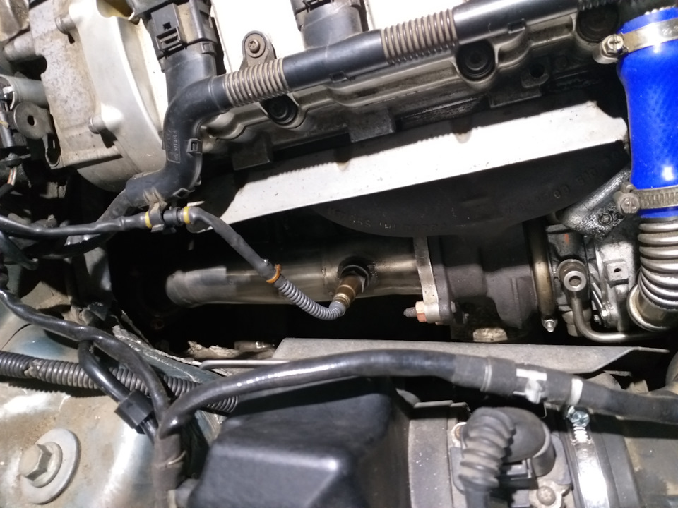 ST.2, замена турбины, установка даунпайпа. — Audi A4 (B7), 2 л, 2005 ...