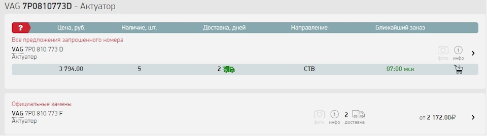 Запчасти на фото: 7P0810773F, 7P0810773D. Фото в бортжурнале Skoda Octavia Mk3