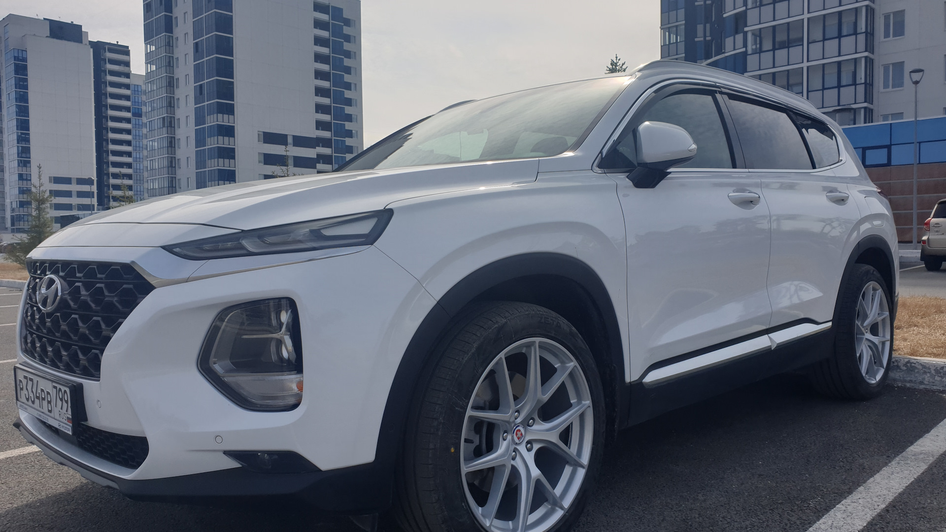 Продажа Hyundai Santa Fe (4G) 2019 (бензин, АКПП) — с историей обслуживания  — DRIVE2.RU