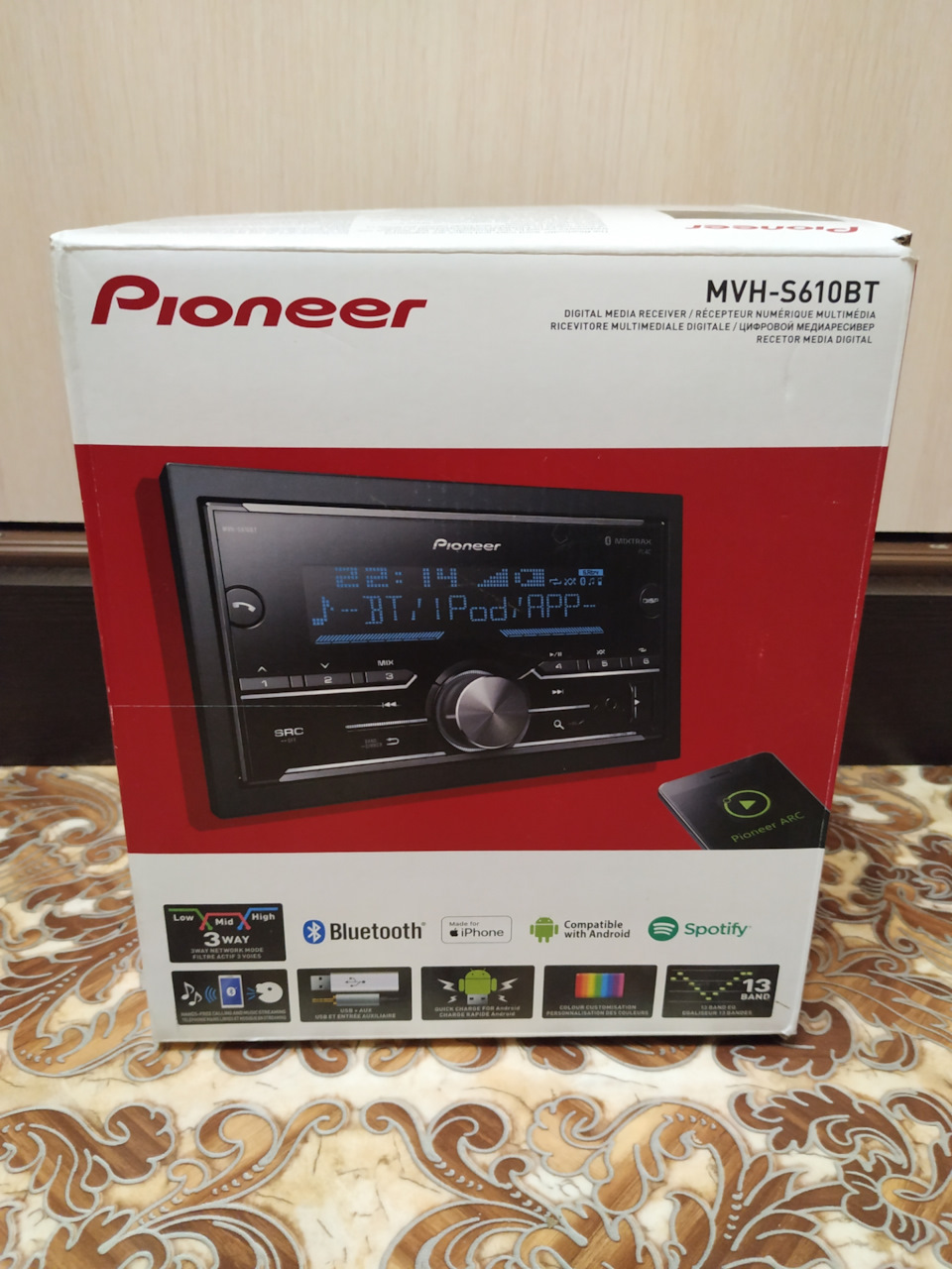 Замена магнитолы Pioneer MVH -S610BT — KIA Ceed (1G), 1,6 л, 2007 года ...