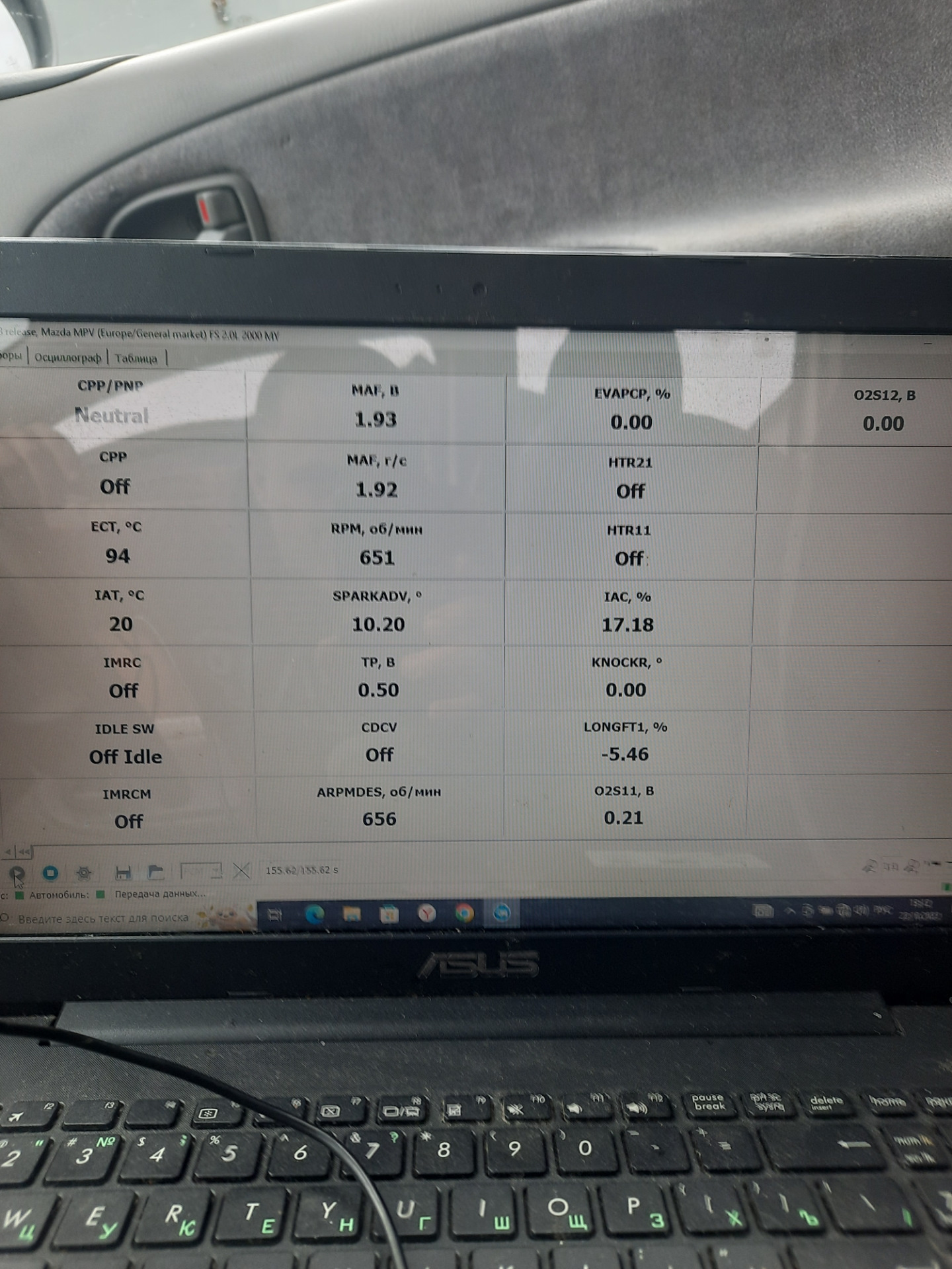 Очистка и настройка дроссельной заслонки fs 2.0 — Mazda MPV II, 2 л ...