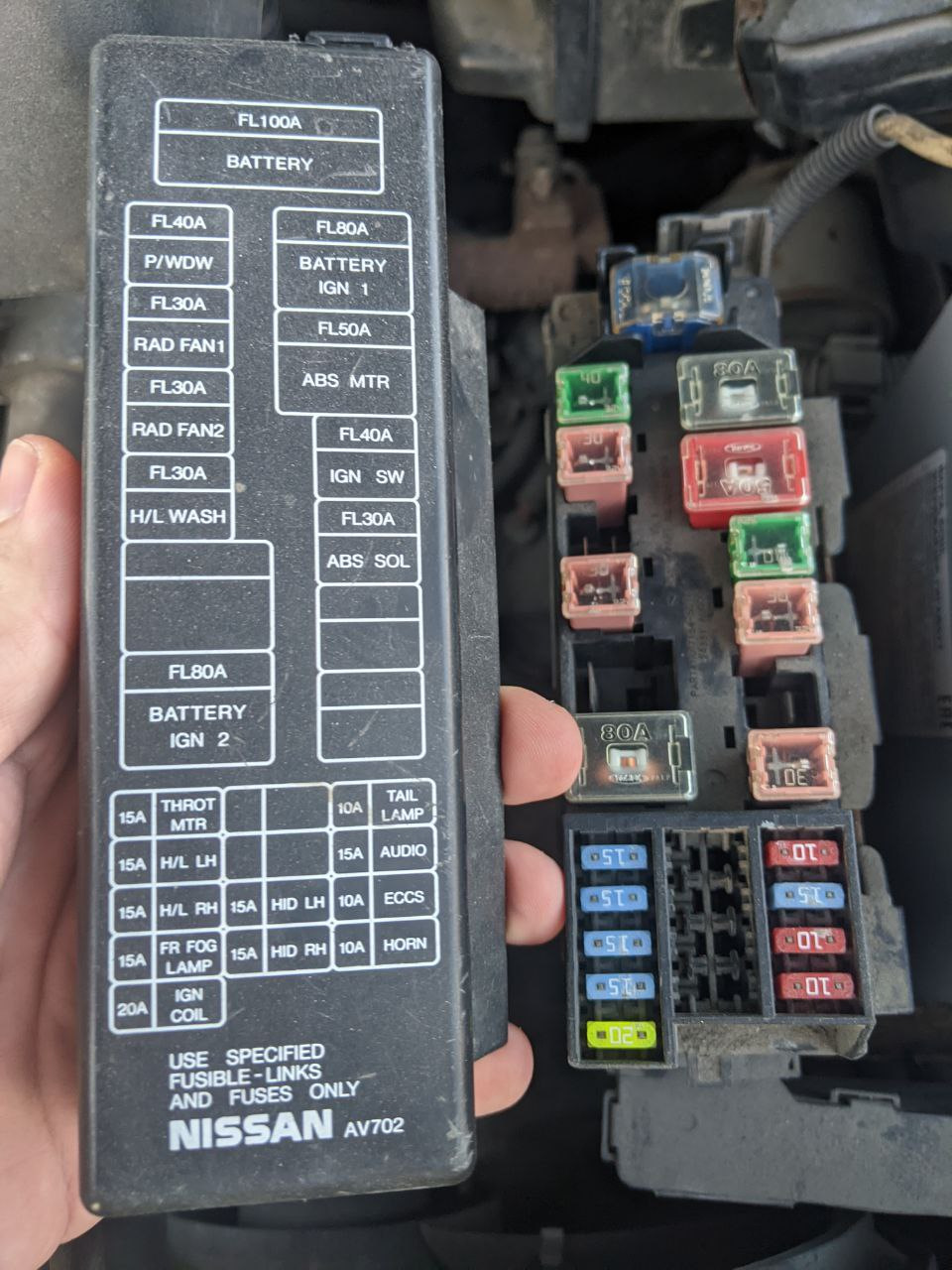 предохранители ниссан примера п 11