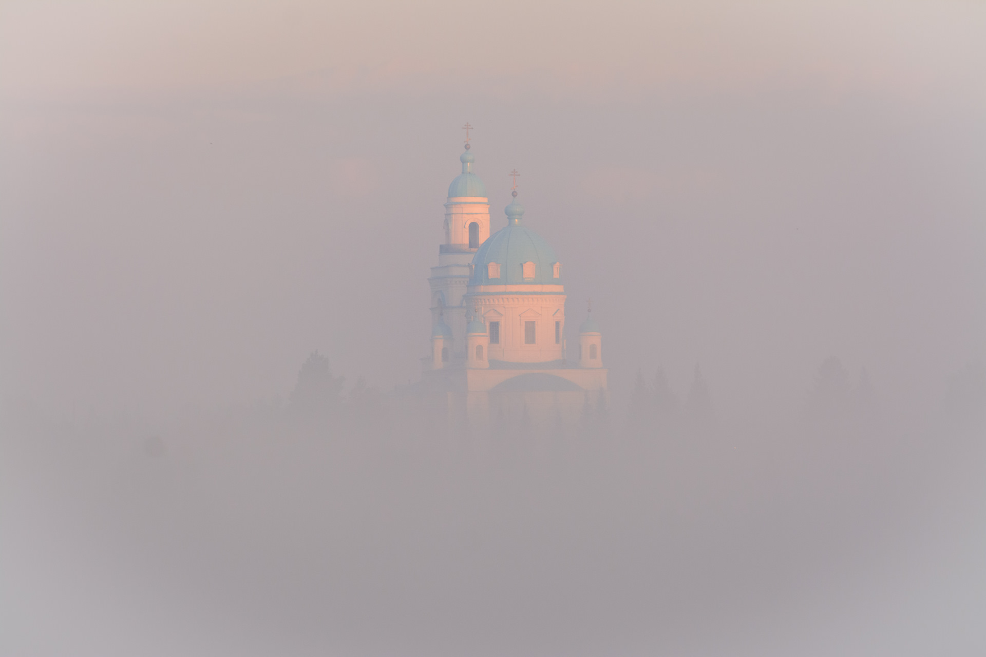 Туманное утро картинки