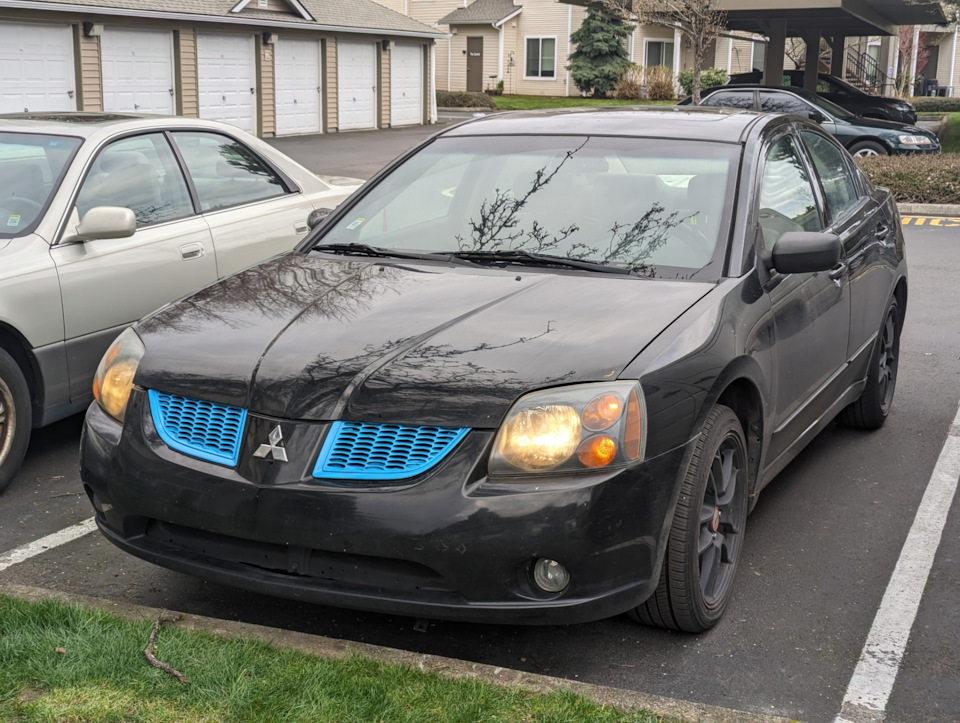 Как я красил решетки радиатора — Mitsubishi Galant (9G), 2,4 л, 2005 ...