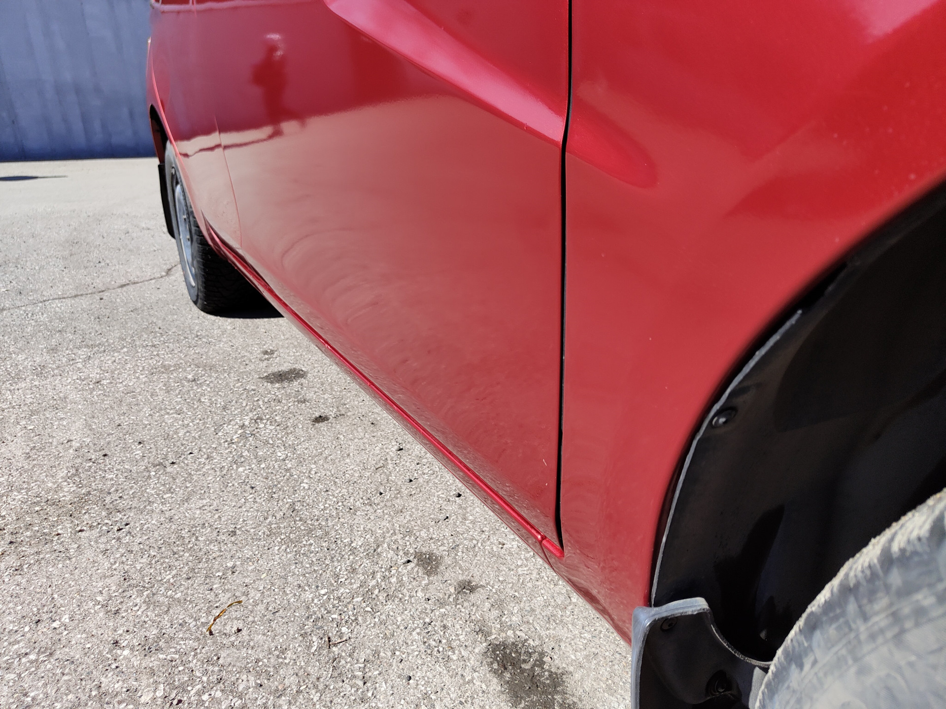 Покраска по КАСКО, правые передние дверь, крыло и порог — Lada Vesta SW ...