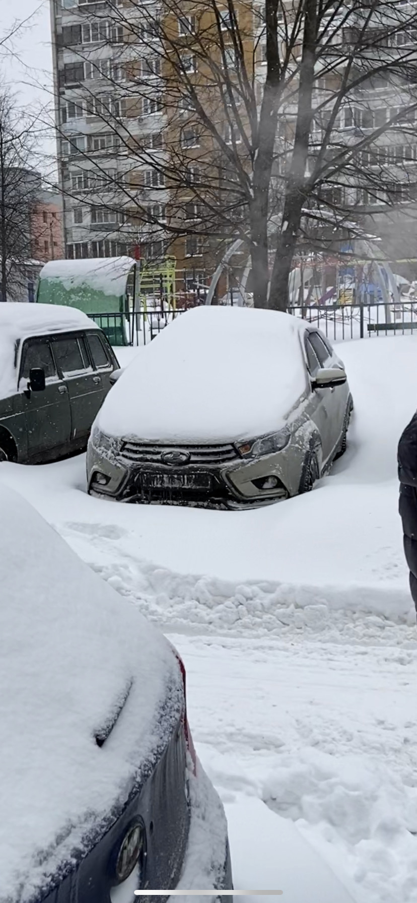 Снега в Москве — Lada Vesta SW Cross, 1,8 л, 2019 года | покатушки | DRIVE2