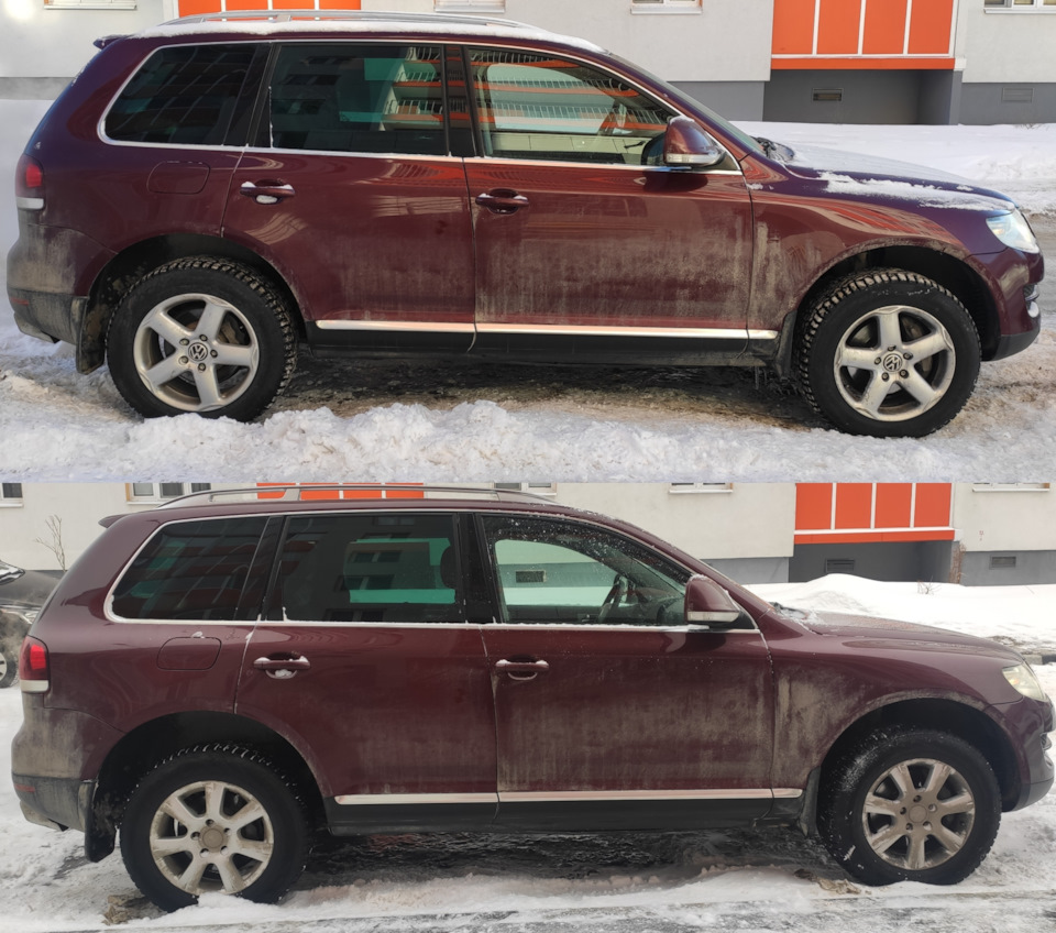 Верх — R18, низ — R17 сдали в трейд-ин. — Volkswagen Touareg (1G)