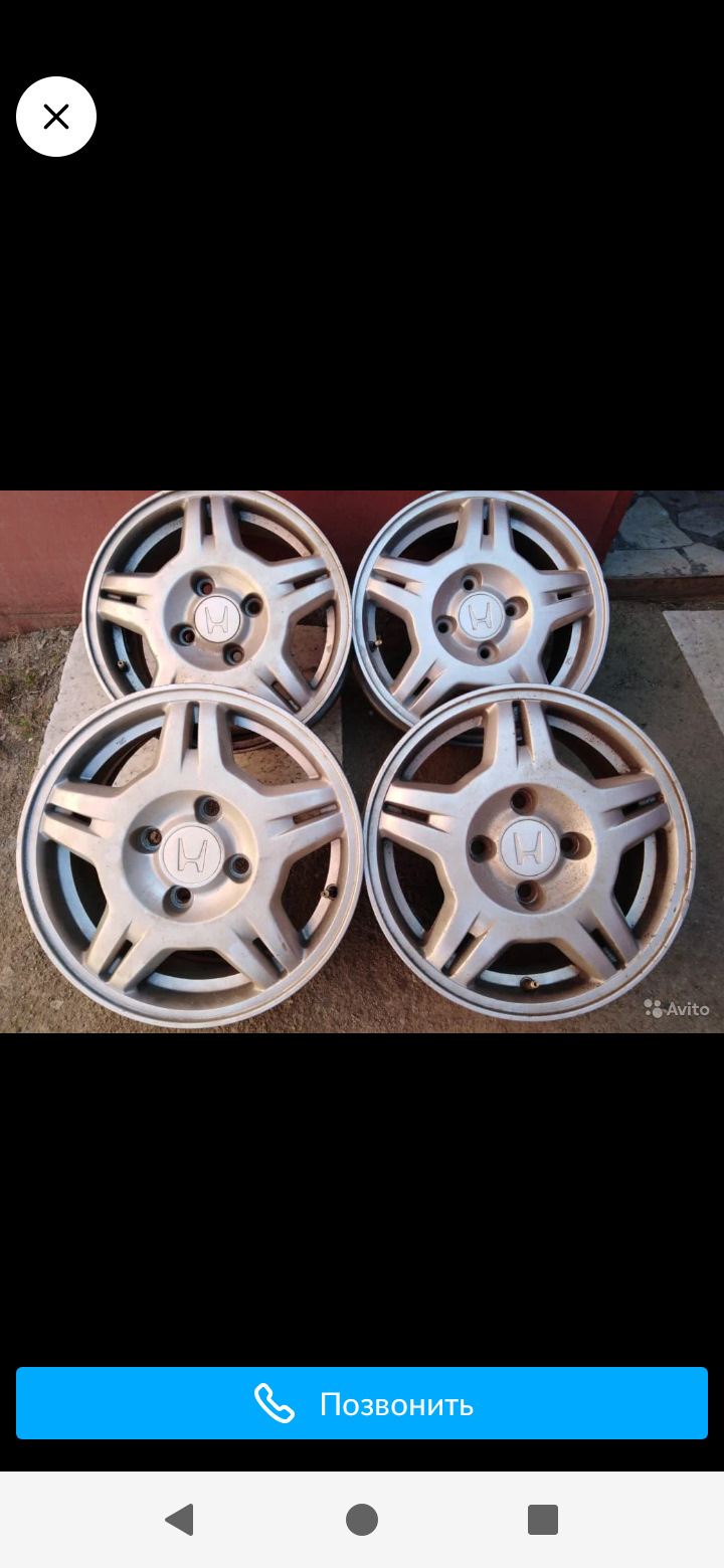 Диски Original — Honda Ascot Innova, 2 л, 1994 года | колёсные диски ...