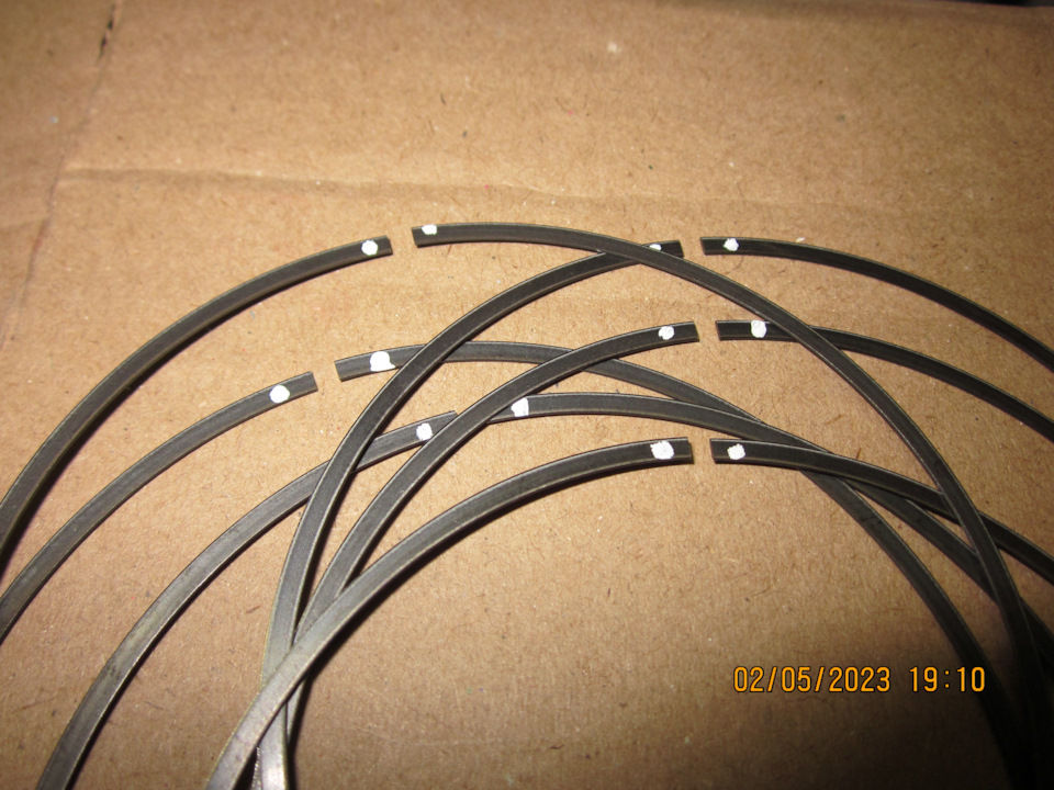 Поршневые кольца HERZOG, промаркированные маслосъёмные кольца — Lada Vesta SW (1G)