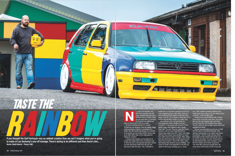 "Попробуй радугу!" (Golf Mk3 Harlequin VR6) — DRIVE2