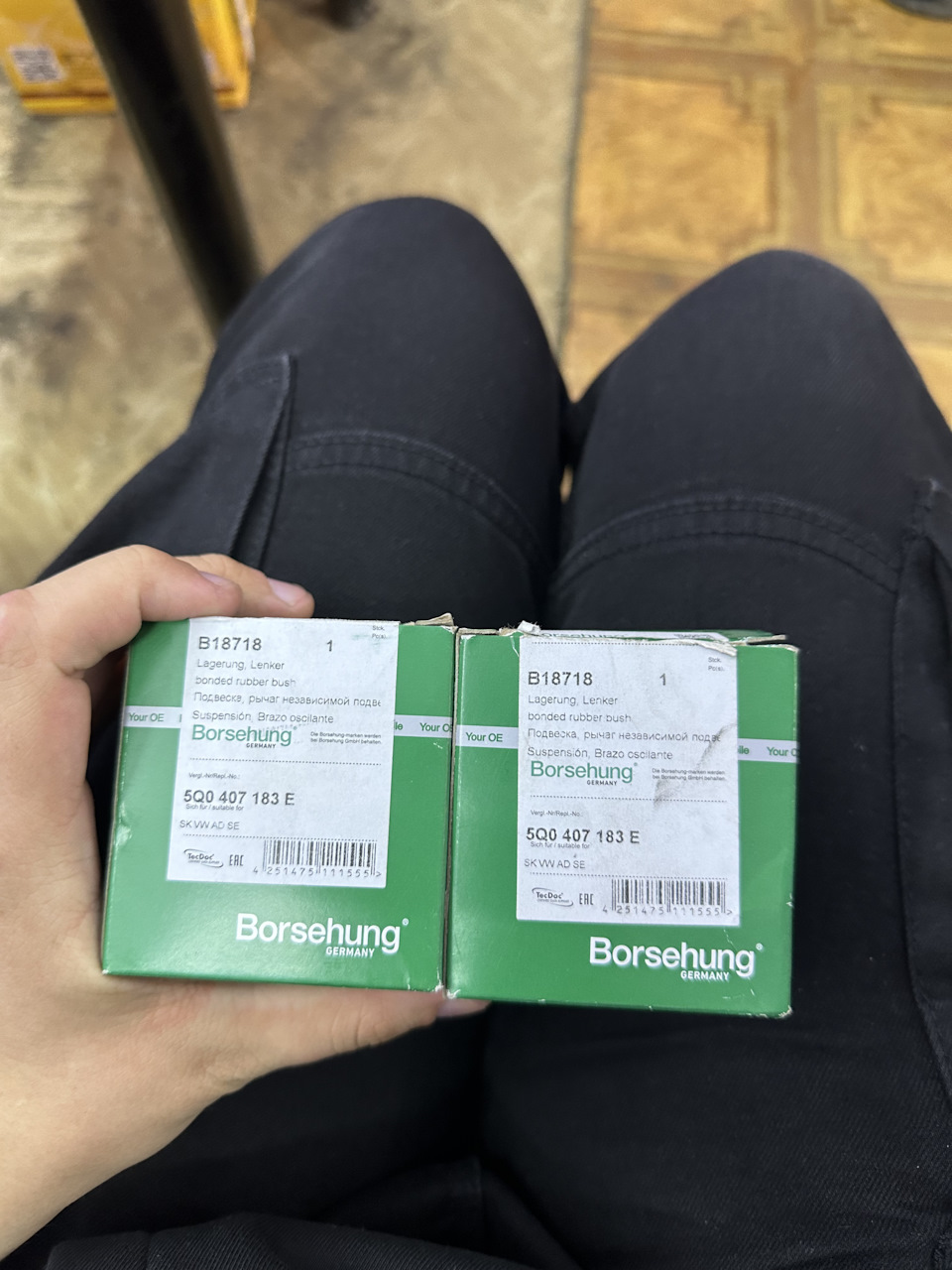 Задние с/б передних рычагов и левая шаровая — Skoda Octavia A7 Mk3, 1,8 ...