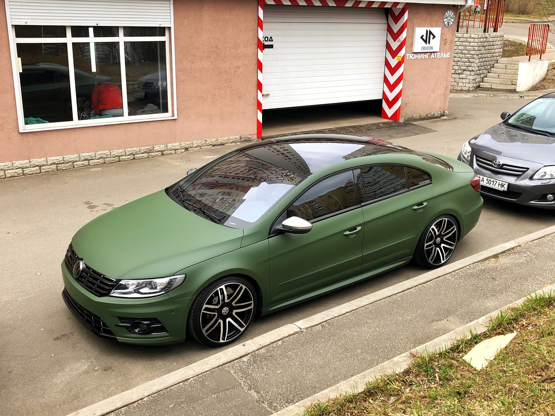 Military Green Matte — Volkswagen Passat CC, 2 л, 2012 года | тюнинг |  DRIVE2