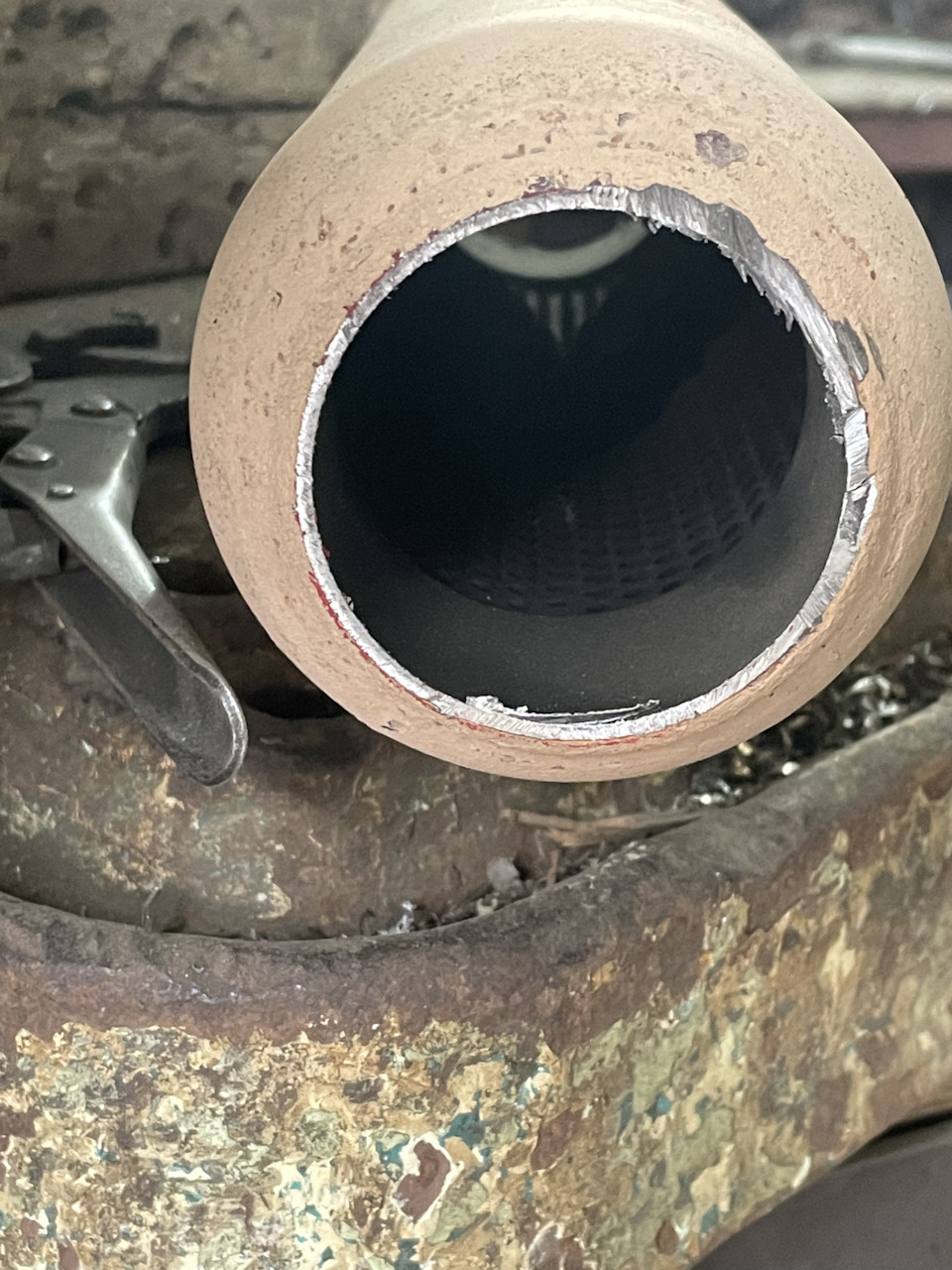 Замена пламегасителя — Hyundai Sonata VI (YF), 2,4 л, 2011 года | визит ...