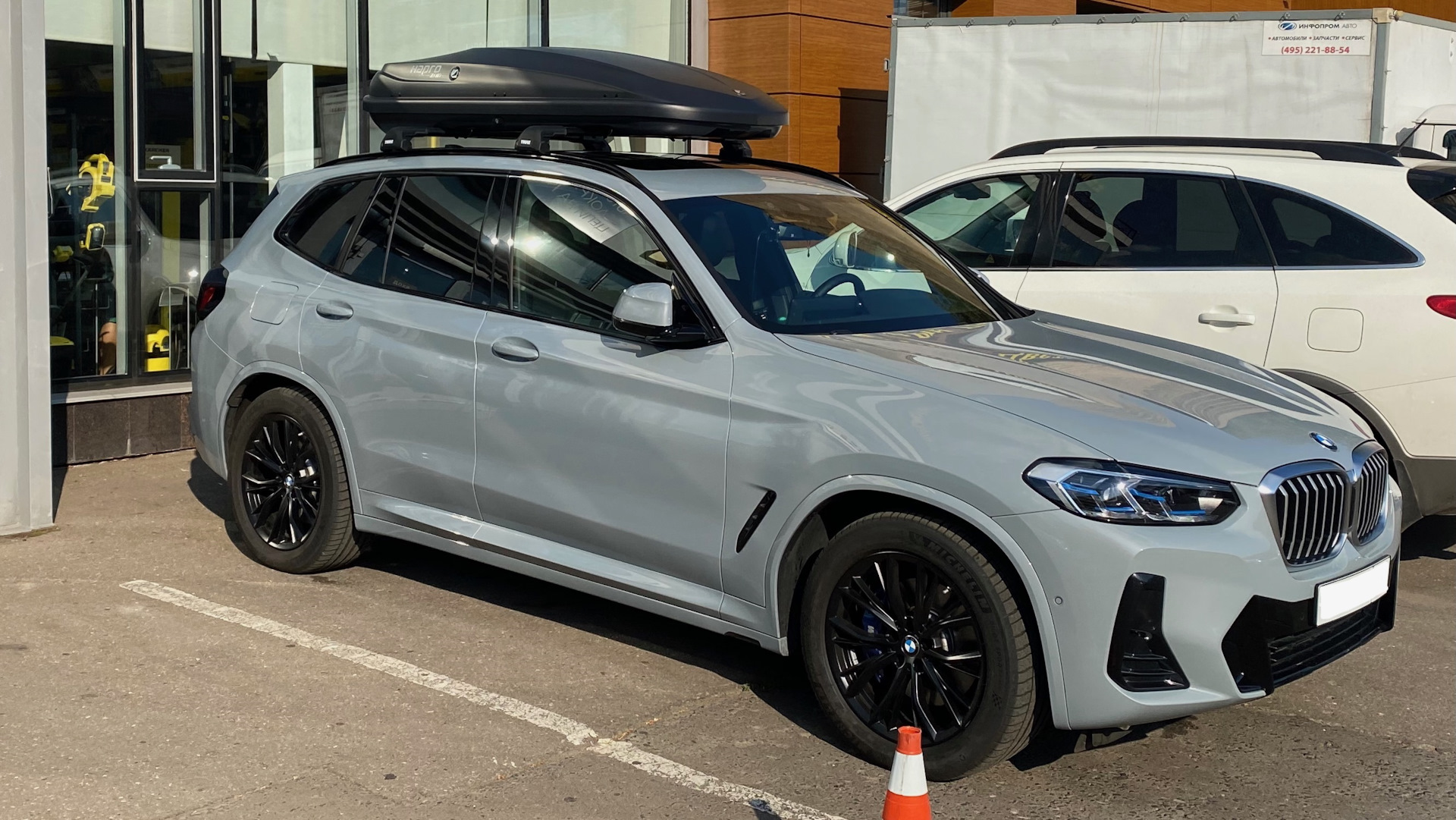 Бокс на крышу. Hapro Zenith 6.6 — BMW X3 (G01), 3 л, 2021 года | аксессуары  | DRIVE2