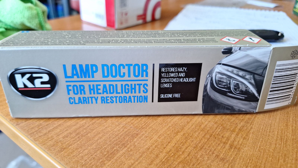 Полировка фар Фиат Добло пастой K2 Lamp Doktor — FIAT Doblo (1G), 1,4 л ...