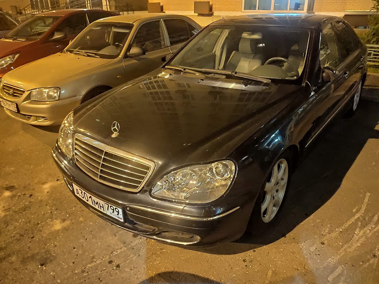 Замена стекол фар W220 рестайл — Mercedes-Benz S-Class (W220), 3,7 л ...