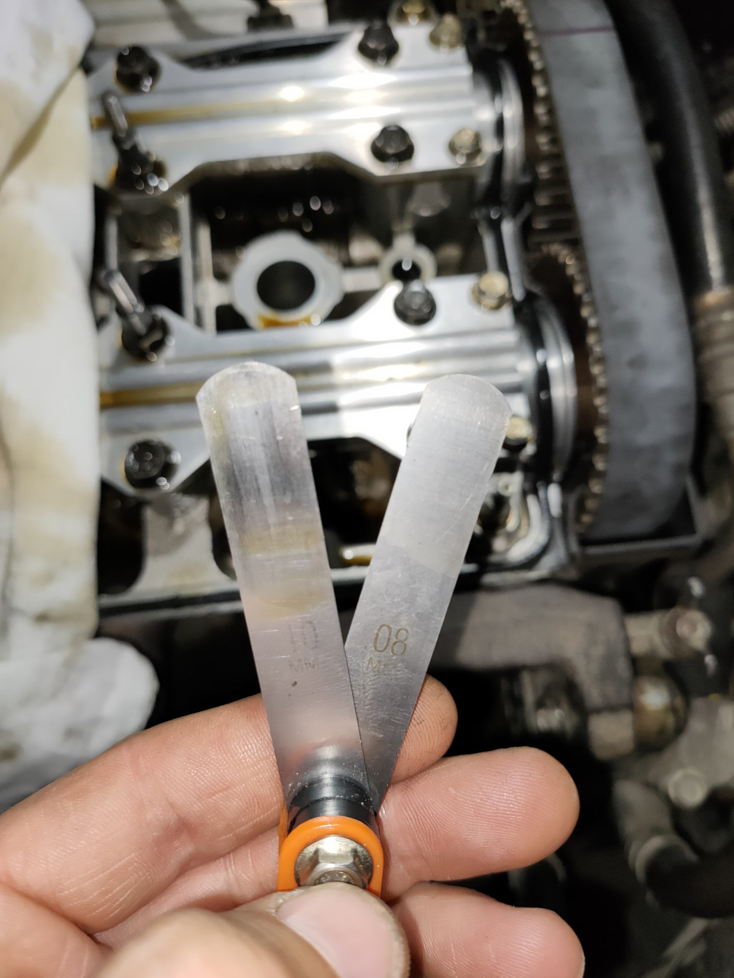 Отрегулировал тепловые зазоры клапанов 2022 — Honda Civic (6G), 1,6 л ...