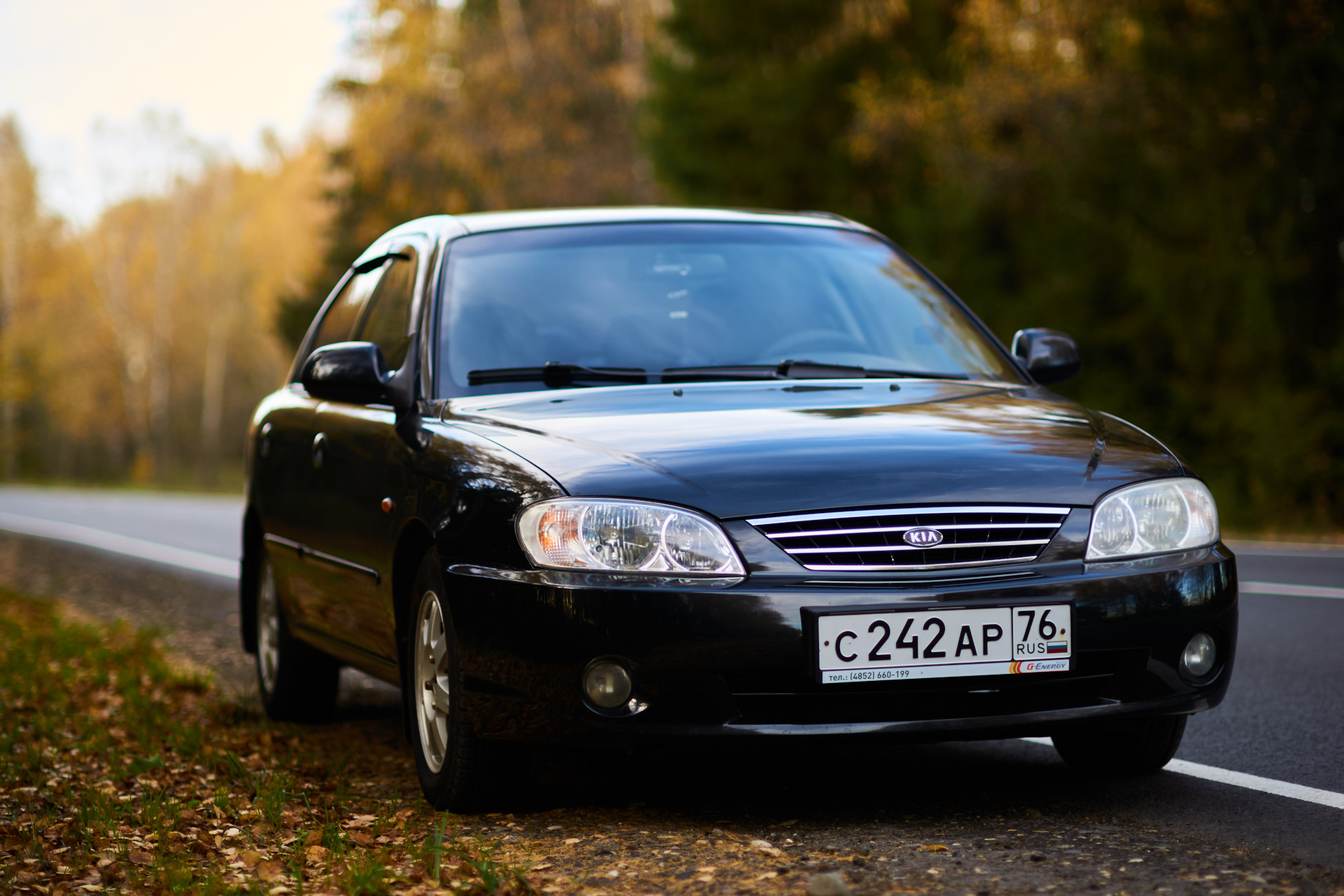 Фото kia spectra черного цвета