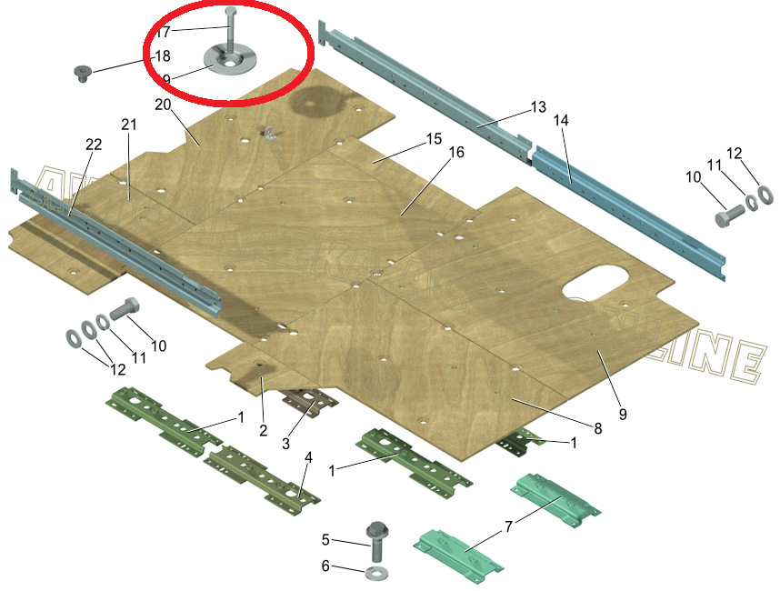 Баргузин — крепление фанеры пола — ГАЗ Соболь, 2,9 л, 2003 года ...