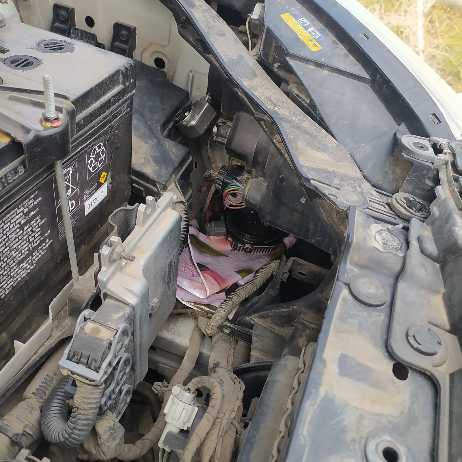 Замена блока розжига на Renault Koleos без снятия фары и бампера ...