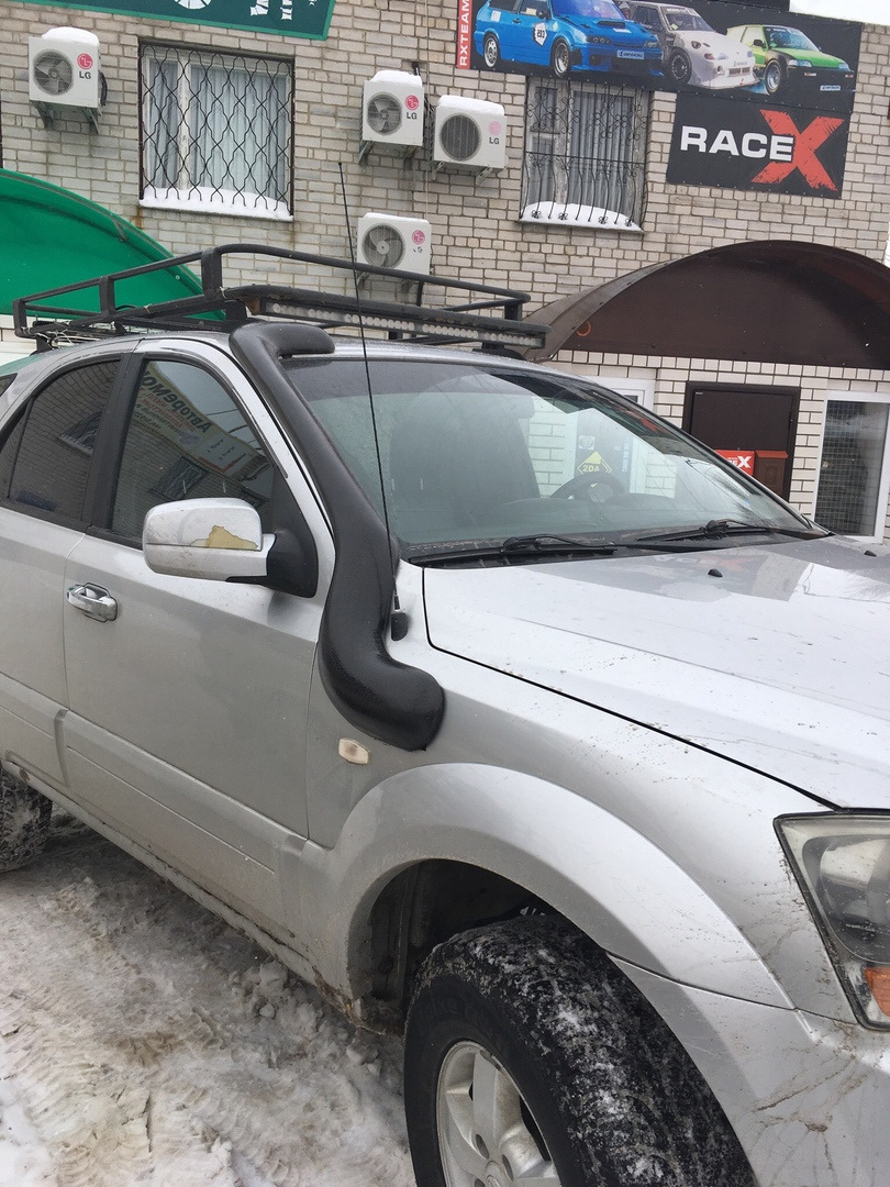 Шноркель на KIA SORENTO BL. Установка. — KIA Sorento (1G), 2,5 л, 2006 года  | кузовной ремонт | DRIVE2